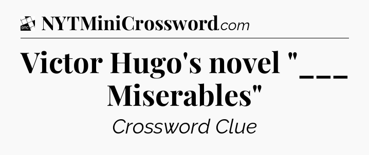 Victor Hugo's novel 