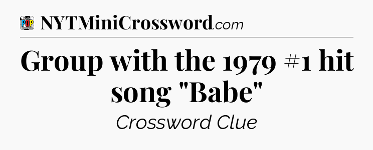 Group with the 1979 #1 hit song 