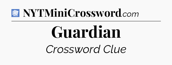 Guardian Puzzle Page Crossword Clue