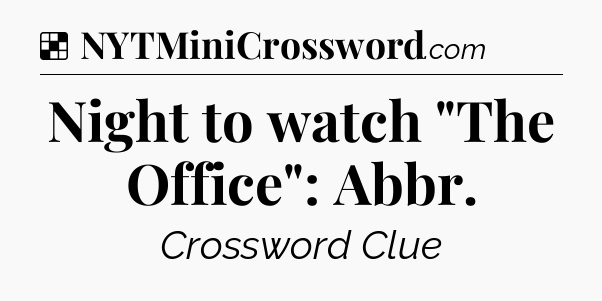 Solution: Night to watch 