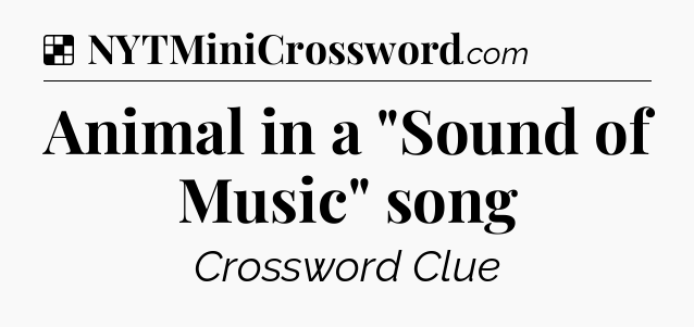 Solution: Animal in a 