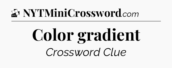 Color gradient - Daily Themed Classic Crossword