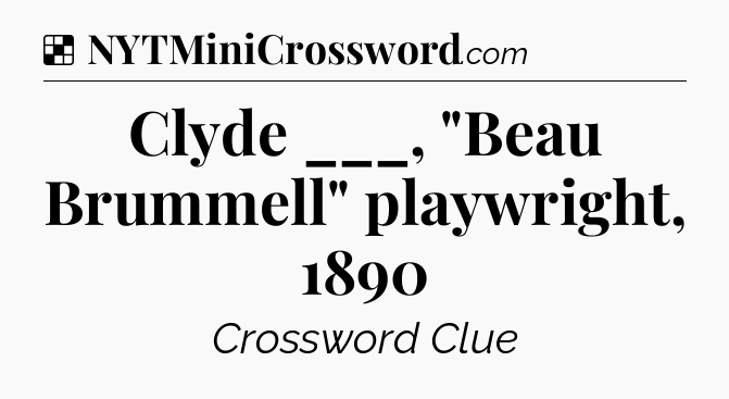 Solution: Clyde ___, 