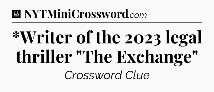 *Writer of the 2023 legal thriller 