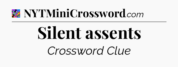 Silent assents Crossword Clue