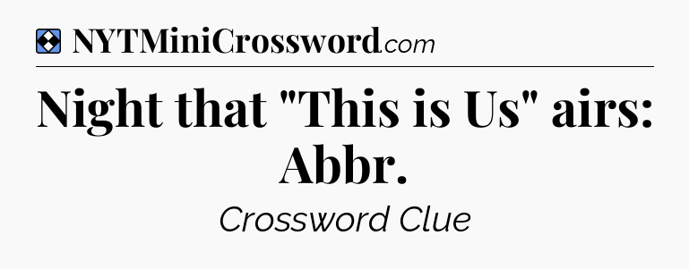 Solution: Night that 