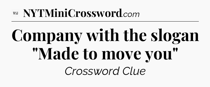 Company with the slogan 