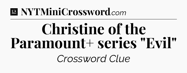 Christine of the Paramount+ series 