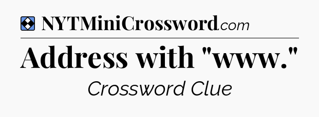 Solution: Address with 