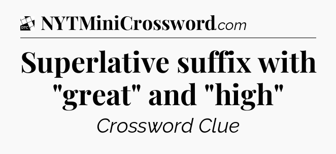 Superlative suffix with 