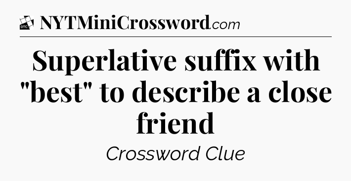 Superlative suffix with 