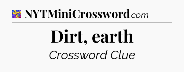 Dirt, earth Codycross