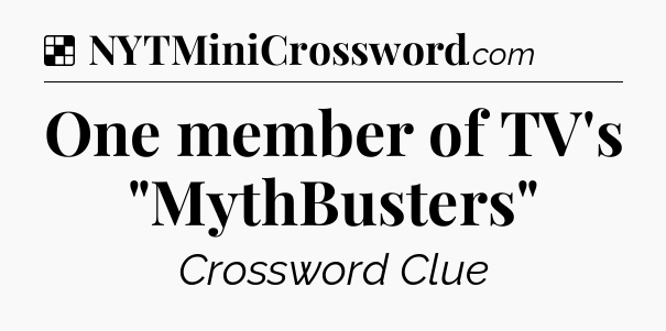 Solution: One member of TV's 