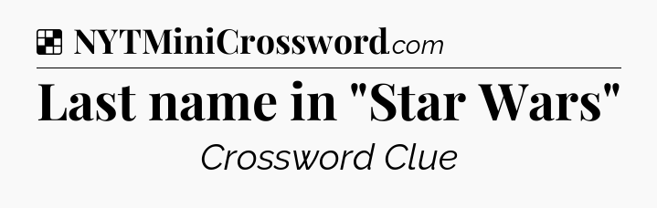 Solution: Last name in 