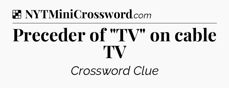 Solution: Preceder of 