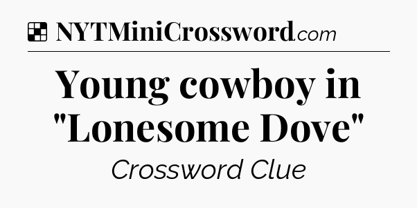 Solution: Young cowboy in 