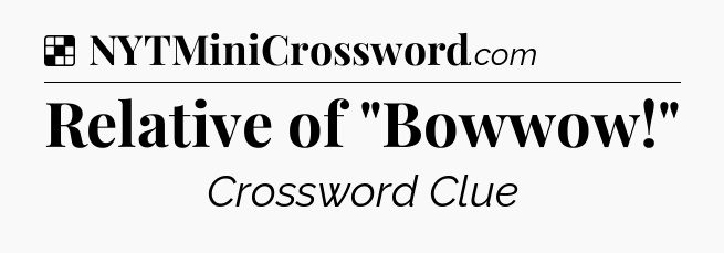 Solution: Relative of 