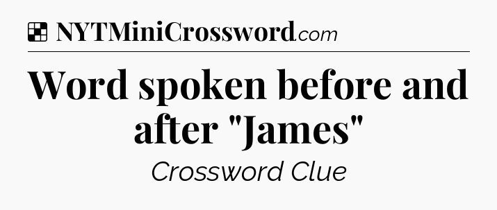 Solution: Word spoken before and after 