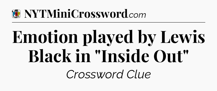 Emotion played by Lewis Black in 