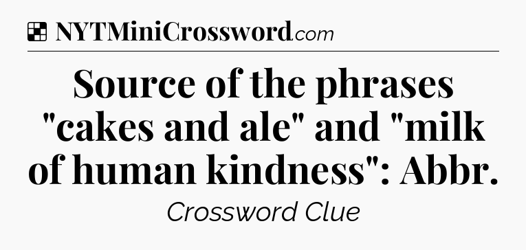 Solution: Source of the phrases 