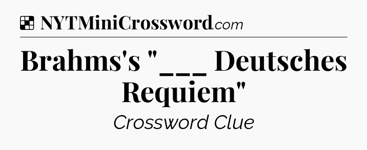Solution: Brahms's 