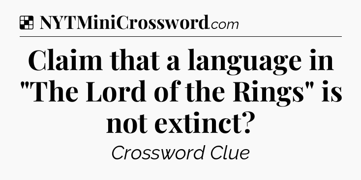 Solution: Claim that a language in 