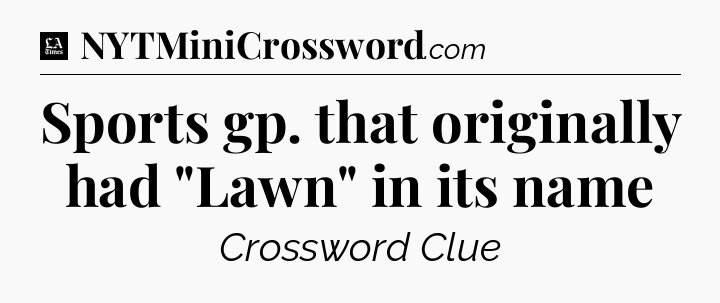 Sports gp. that originally had 