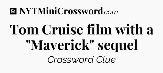 Tom Cruise film with a 