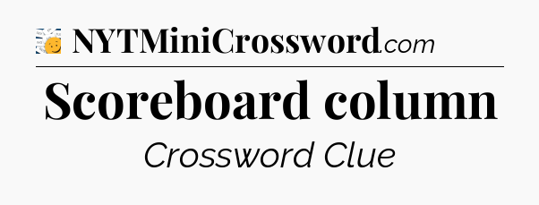 Scoreboard column - 7 Little Words