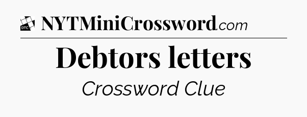 Debtors letters - Daily Themed Classic Crossword