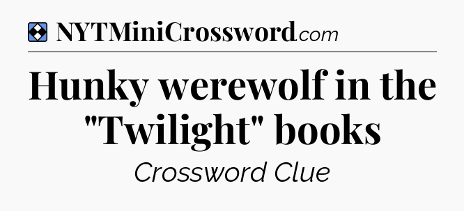Solution: Hunky werewolf in the 