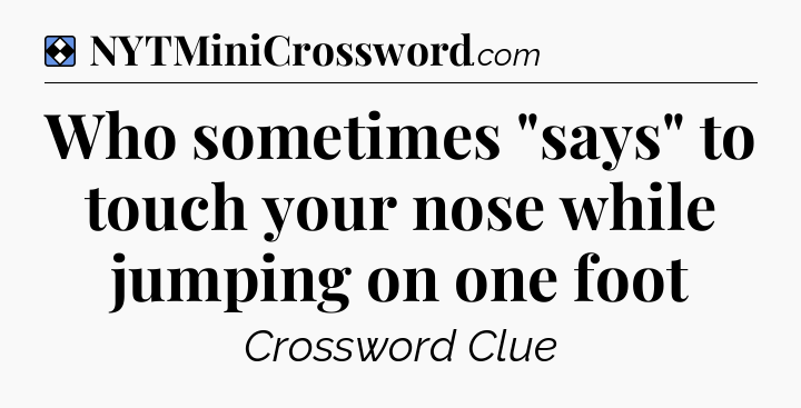 Solution: Who sometimes 