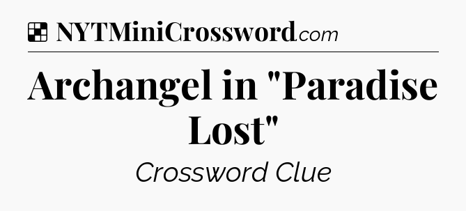 Solution: Archangel in 