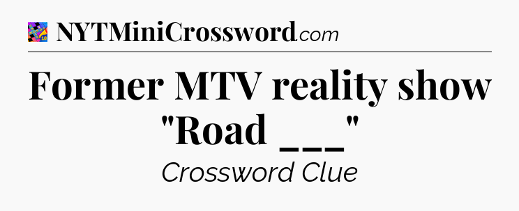 Former MTV reality show 