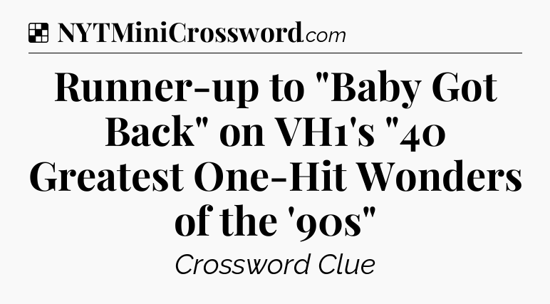 Solution: Runner-up to 