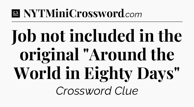 Job not included in the original 