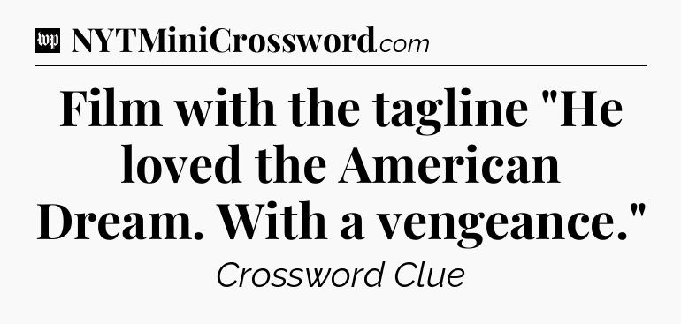 Film with the tagline 