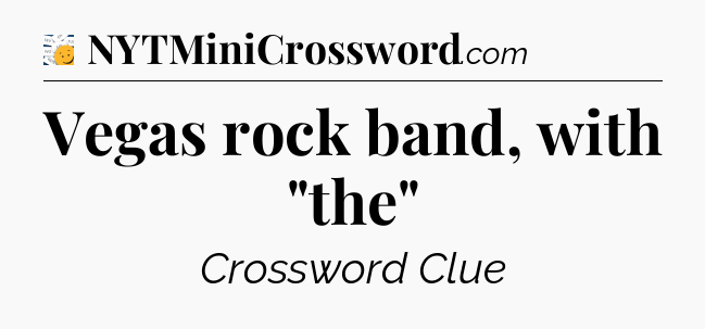 Vegas rock band, with 