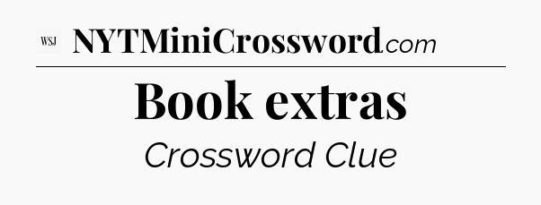 Book extras - WSJ Crossword