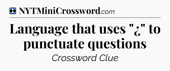 Solution: Language that uses 