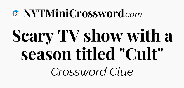 Scary TV show with a season titled 