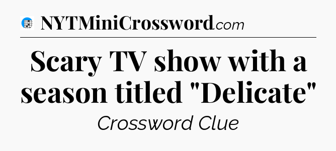 Scary TV show with a season titled 