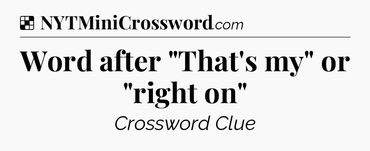 Solution: Word after 