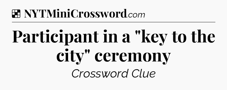 Solution: Participant in a 