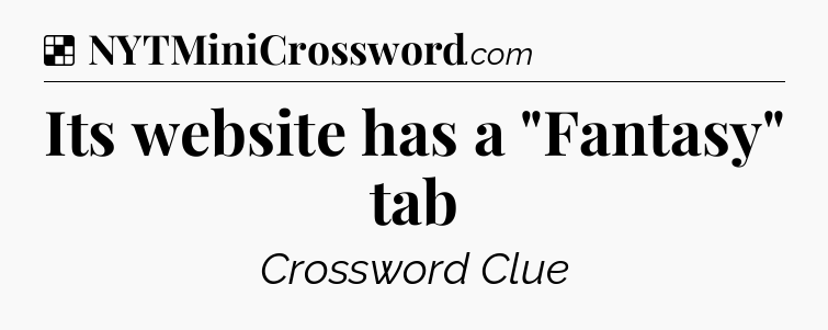 Solution: Its website has a 