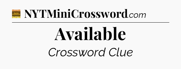 Available - Eugene Sheffer Crossword