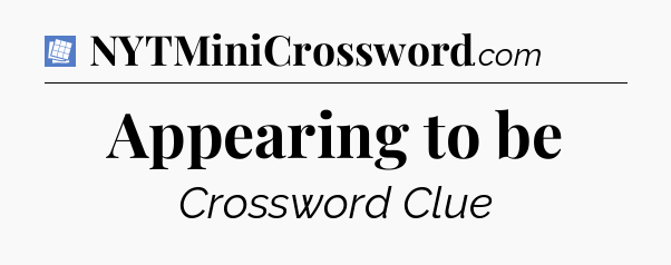 Appearing to be Puzzle Page Crossword Clue