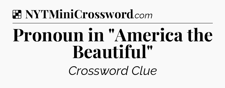 Solution: Pronoun in 