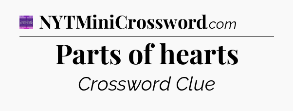 Parts of hearts - Thomas Joseph Crossword