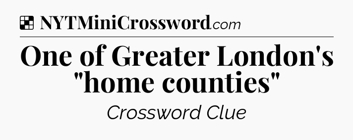 Solution: One of Greater London's 